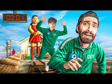 Video Thumbnail: تحديت 14 يوتيوبر في سكويد جيم !!🔥🦑 ( مع كريم يلعب )