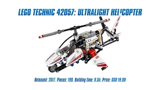 LEGO Technic 42057: Ultralight Helicopter Unboxing, Speed Build & Review [4K]