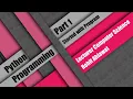 Python Programming Part 1 Started with Program Rohit Ahlawat