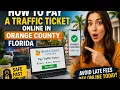 How to pay a traffic ticket online in Orange County Florida