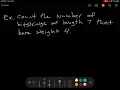 Counting Bitstrings Example 1