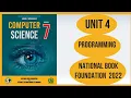 Class 7th Computer chapter 4 Programming