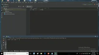 How to write a program to print greeting message using python