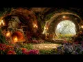Lagu Cozy Hobbit Hole under Old Tree | Mystical Magical Music \u0026 ASMR Nature Ambient ~ Relax ur Mind, Soul