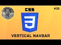 How do I create a vertical navigation bar in HTML CSS
