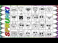 Digital Coloring of 24 Sprunki Characters Incredibox Fan Art Process NCS Music