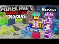 Lagu Sobreviví 200 Días con Mi Novia ♥️ en Minecraft Hardcore