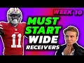 Must Start Wide Receivers Every Matchup Week 10 Fantasy Football