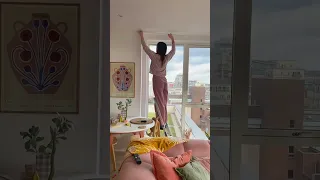 How I put up my curtains without drilling any holes