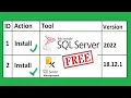 Install SQL Server 2022 Developer Edition and SQL Server Management Studio free