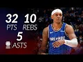 Paolo Banchero 32 pts 10 rebs 5 asts vs Thunder season