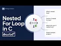 Nested For Loop in C - Complete Explanation with Syntax and Example in Telugu College Coders