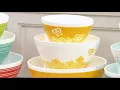 Pyrex Vintage Charm Set of 3 Mixing Bowls on QVC