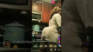 down south yamz beauty regankay llc on live ig cooking something up in the kitchen