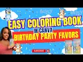 DIY Coloring Book with Canva Bluey Themed Coloring Book in Canva Personalized Party Favors
