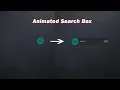 How to make Animated Search Box using HTML CSS and Jquery Awesome Search Box