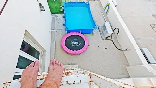 Rooftop Trampoline & Bestway Pool Fun!!