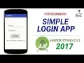 Simple Login App Tutorial Using Android Studio 2 3 3 NEW Tutorial 7 Matnas tutorials