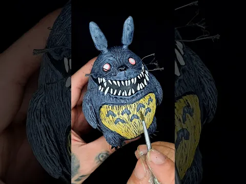 HICE a MY ENEMY TOTORO #halloween #craft #custom #art #toys #shorts #manualidades #diy #handmade