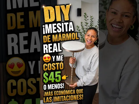 DIY MESA DE MÁRMOL GENUINO POR $45