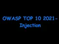 OWASP TOP 10 2021 A03 2021 Injection