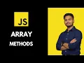 JavaScript Array Methods in Hindi flat spread operator JS for Beginners