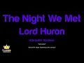 Lord Huron - The Night We Met (Karaoke Version)