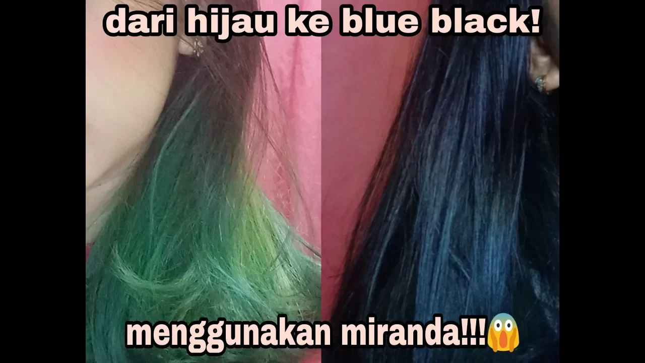 Cara cat rambut blue black || HAIR DYE USING LOREAL BLUE BLACK