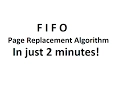 FIFO page replacement algorithm within 2minutes Bangla Tutorial