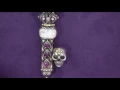 Barbara Bixby Sterling 18K Multi-Gemstone Heart Skull Key Enhancer on QVC