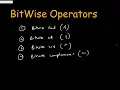 BITWISE OPERATOR TUTORIAL OR OPERATOR BITWISE OR