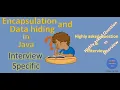 Encapsulation and Data hiding in Java