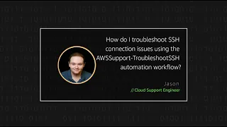 How do I troubleshoot SSH connection issues using AWSSupport-TroubleshootSSH automation workflow?