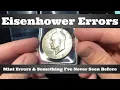 Eisenhower Dollars - Couple Interesting Mint Errors Something I ve Never Seen Before