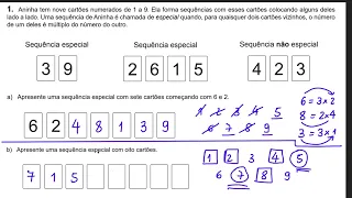 Questão dos Cartões Múltiplos (OBMEP)