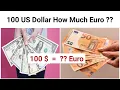 100 Dollar How much Euro 100 Dollar in Euro 200 US Dollar equal how much Euro dolari u euro