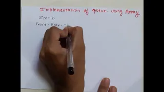 WHAT IS QUEUE IMPLEMENTATION OF QUEUE USING ARRAY