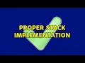 Proper Stack Implementation 2 Solutions