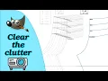 Enhance pattern lines for projector sewing