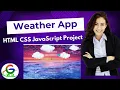 JavaScript HTML CSS Project Weather App using live location Fetch API Guri Web Developer