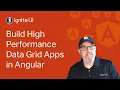 Build High Performance Data Grid Apps in Angular