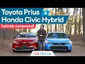 2026 Toyota Prius vs 2026 Honda Civic Hybrid Hybrid Cars Compared