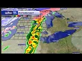 Potential severe weather tonight snow and cold to start the workweek