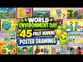 World Environment Day 45 Poster Drawings Save Environment Prize Winning Poster Drawing