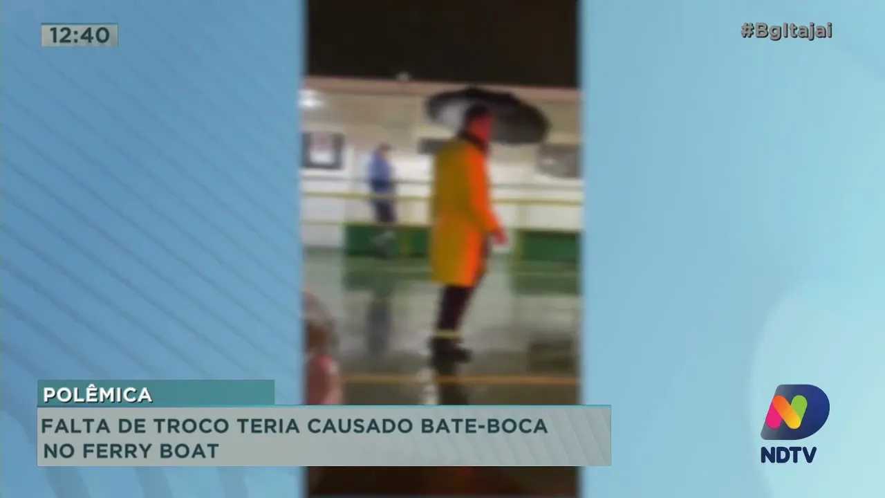 Falta de troco teria causado bate-boca no ferry boat