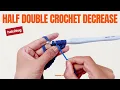 Half Double Crochet Decrease c2tog - Easiest Beginner Tutorial