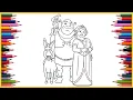 Coloring Shrek and Family Shrek Coloring Pages Coloring with Ohuhu Markers