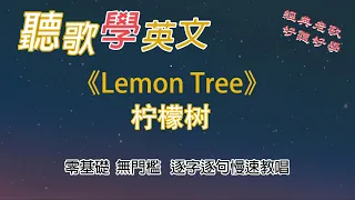 聽歌學英文 Lemon Tree 英语学习 英语 Song 英文歌曲 