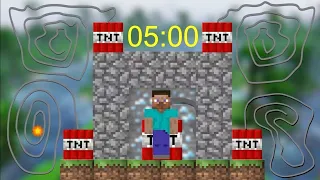 Timer 5 minutes Minecraft TNT