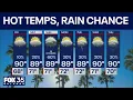 Orlando weather High temps low rain chances